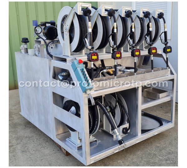 Cuve de distribution d'ingrédients dans une remorque